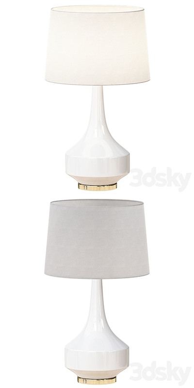 Anderson Table Lamp, White
